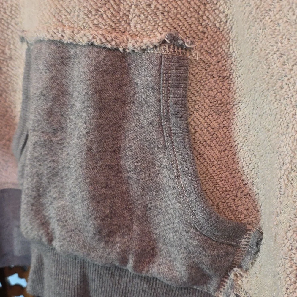 True Religion Gray and Cream Hoodie